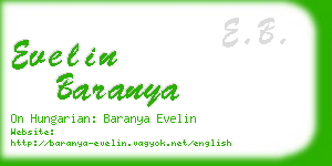 evelin baranya business card